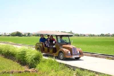 Entfliehe dem stadtlärm und entdecke hoi ans reisfelder, lokale märkte und den kokoswald bei einer privaten e-auto-tour mit flexiblen stopps und einem freundlichen fahrer aus der region.