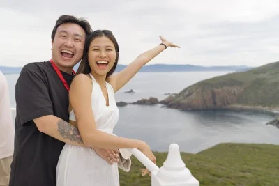 Step inside cape bruny lighthouse on bruny island, climb the spiral stairs with a guide, and take in wild coastal views. includes binoculars and guided entry.