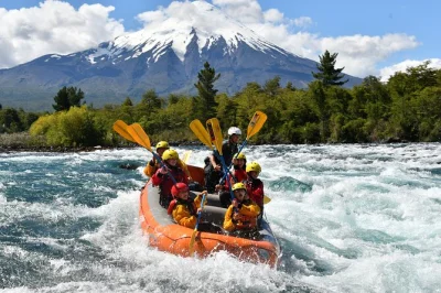 Rush down chile’s petrohué river with a local guide, spot volcanoes, and feel the wild spray—includes hotel pickup, wetsuits, snacks, and all gear.