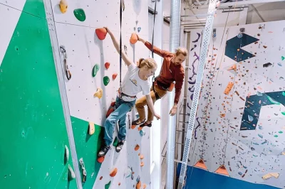 Challenge yourself with indoor climbing and bouldering in bodø’s mørkvedhallen. includes all gear, expert instruction, and access to café and training zones. book now.