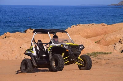 Sinta a emoção nas trilhas reais da baja 1000, explore a vila de candelaria e atravesse cânions do deserto com um guia local. inclui transporte, equipamentos e água.