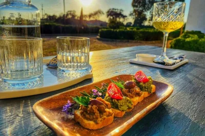 Scopri tre vini alentejo a scelta con petiscos tradizionali in una tenuta del xix secolo a mértola. visita ai giardini, ospitalità locale e parcheggio comodo. prenota ora.