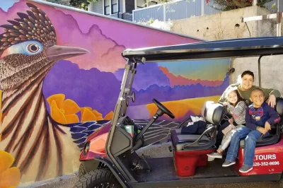 Roll through old bisbee’s quirky streets by golf cart, hear wild tales from locals, and see brewery gulch with a guide. includes seat belts and sun protection.