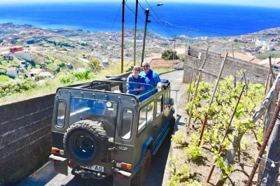 Feel the wind in your hair on a private madeira 4x4 jeep tour, exploring places like porto moniz or pico do arieiro. includes hotel pickup, local guide, and flexible stops.