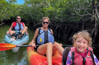 Explorez les tunnels de mangroves de key largo en kayak, observez oiseaux et poissons, et profitez d’en-cas sur l’eau. matériel, eau et guide local inclus.