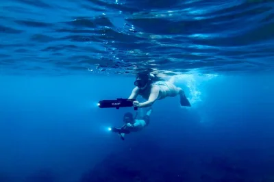 Scopri turtle town a maui con un tour snorkeling guidato in e-scooter, gruppo piccolo e pacchetto foto hd opzionale. attrezzatura e guida locale inclusi.