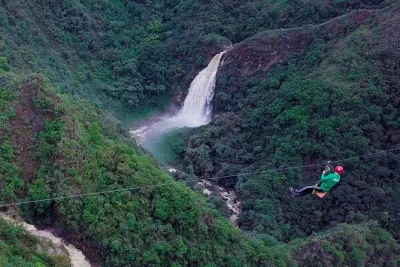 Feel the rush on colombia’s tallest zipline, hike to a roaring 100m waterfall, and share a local meal—all with private pickup from medellin and expert guides.