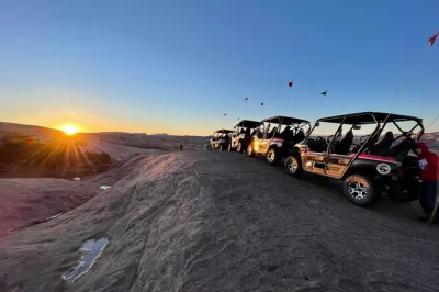 Feel your heart race on moab’s hell’s revenge trail, driving your own 4x4 past canyons and iconic obstacles. includes snacks, water, and local guide support.