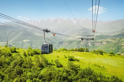 Feel the rush of armenia’s wings of tatev cable car, wander ancient monastery walls, hear shaki waterfall’s roar, and sample areni wines—includes guide & transport.