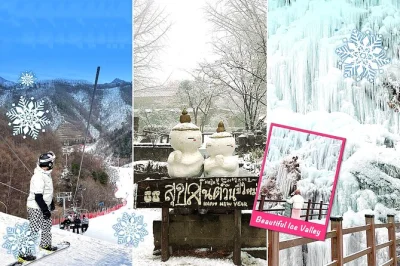 Chilly air, snowy slopes, and riverside walks—this seoul day trip blends skiing at elysian resort, nami island’s winter trails, and the icy wonder of eobi valley. includes transfers and local guid