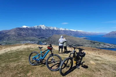 Push yourself up grant peak by premium ebike on queenstown’s only private trail tour, with local guide, history stops, and sweeping mountain views included.