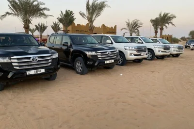 Feel the thrill of dubai’s desert safari with private car pickup, dune bashing, camel rides, bbq buffet dinner and live dance shows. book your premium adventure now.