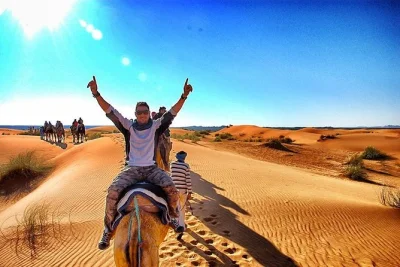 Experience a 2-day fes to marrakech tour via merzouga. ride camels, sleep in desert tents, and see the ziz valley, gorges, and jemaa el-fna square.