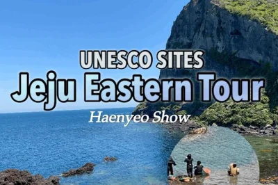 Feel the spirit of jeju’s east coast with a day trip to seongsan ilchulbong, haenyeo museum, and seongeup folk village—includes pickup and local guide.