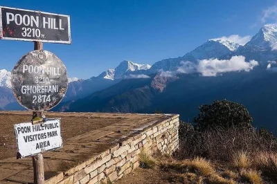 Breve trekking ad annapurna da pokhara a poon hill. ammira l’alba sulle vette himalayane, villaggi locali e foreste. include guida, permessi, pasti e trasferimenti.