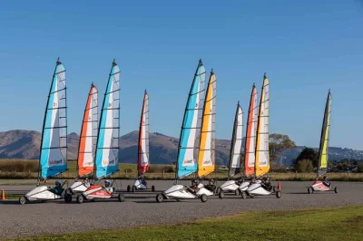 Feel the rush of blokart landsailing near christchurch with a local guide, custom-built track, and easy pickup. safe, accessible fun for all ages and abilities.