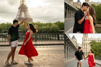 Capture your paris moments near the eiffel tower with a local pro photographer. includes two iconic viewpoints, posing tips, and hd-edited photos delivered fast.