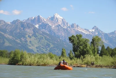Float the snake river near jackson hole with a local guide, spot bald eagles and moose, and enjoy peaceful teton mountain views. includes pickup and all gear.
