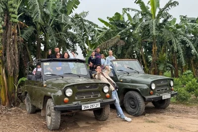 Feel hanoi’s pulse by vintage jeep, from old quarter alleys to banana island farms. includes local food stops, pickup, and a guide who knows every shortcut.