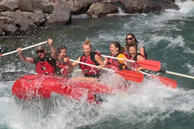 Feel the rush on a glacier whitewater rafting trip—tackle rapids, paddle as a team, and take in wild montana scenery. includes gear and expert river guide.