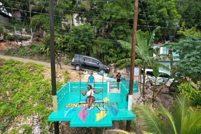 Feel the rush at dunn’s river falls, climb limestone terraces, and soar on a bali-style swing above ocho rios. includes entry, transfers, and pro footage.