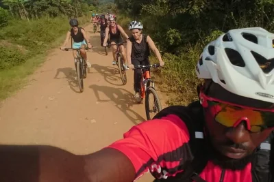 Breathe in lake victoria’s fresh air, cycle scenic dirt tracks with a local guide, cross by boat from ggaba, and snack on a ugandan rolex—bike, helmet, and transfers included.