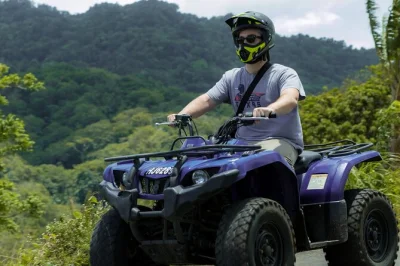 Feel the thrill of an atv ride through st lucia’s marquis estate, explore historic ruins, meet locals, and enjoy fresh fruit juice on a guided small-group tour with hotel pickup.