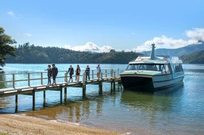 Watch the real mail run unfold in queen charlotte sound, cruise through quiet coves, meet locals, and sip coffee onboard. includes commentary and restroom.