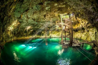Réservez votre entrée au parc cenote maya native. nagez, faites du rappel, participez à une bénédiction maya et savourez un buffet local sous le plus grand dôme de cénote du yucatan.
