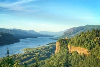 Feel the mist at multnomah falls, bike historic roads, and hike lush trails in the columbia river gorge. includes bikes, guide, transport, and all gear.