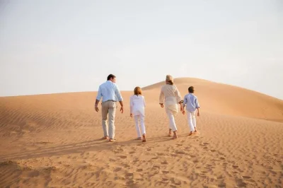 Feel the rush of dubai’s desert with dune bashing, live shows, camel rides & a barbecue dinner. includes pickup, snacks, drinks & local guide for a seamless evening.