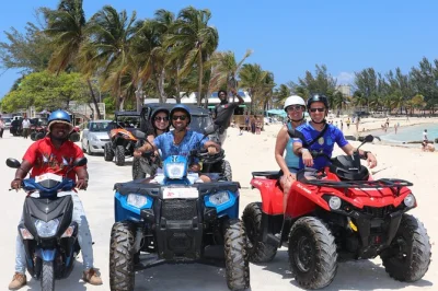 Feel the buzz of nassau on an atv city tour, sample rum cake, sip piña colada at john watling’s distillery, and taste conch fritters at arawak cay. includes pickup.
