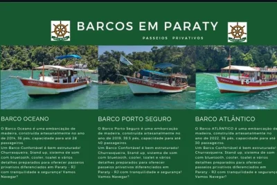 Découvrez la baie de paraty à bord d’un bateau privé, nagez sur des plages secrètes, savourez des fruits frais et profitez d’un moment unique en petit groupe avec équipage local.