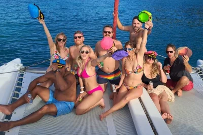 Feel the salt breeze on a private catamaran in sint maarten, snorkel at long bay, enjoy a charcoal bbq lunch, open bar, and stories from a seasoned local captain.