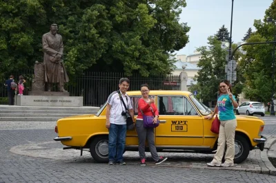 Step into warsaw’s history on a private city tour in a retro fiat 125p, explore old town, soviet-era sites, praga district, and end with a classic milk bar stop. includes hotel pickup.