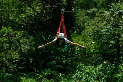 Feel the rush on a costa rica zipline tour through nativo’s jungle trails, with tarzan swing, superman cable, and fresh fruit included. gear up with local guides.