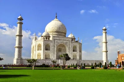 Feel the marble under your fingertips at the taj mahal, wander agra fort’s red walls, and pause at i'timad-ud-daulah on this private day trip with pickup and local guide.