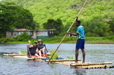 Float down st lucia’s roseau river on a private bamboo raft, sample fresh fruit, sip local rum or beer, and hear stories from your guide. includes drinks & snacks.