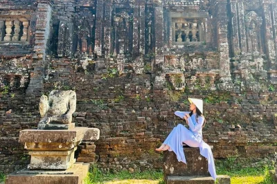 Step into my son sanctuary from da nang, try rice paper making with locals, and share a vietnamese lunch in a family home. includes pickup and guide.