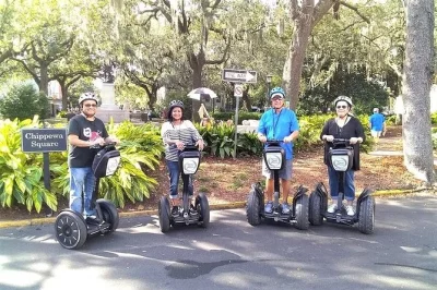 Feel the movie magic in savannah as you glide by iconic film sites, like forrest gump’s bench and mercer williams house, with a local guide and segway training included.