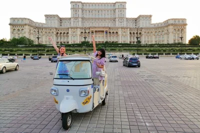 Feel the city buzz on a bucharest tuk tuk tour, from the palace of parliament to secret photo spots. includes private ride, local guide, snacks & flexible stops.