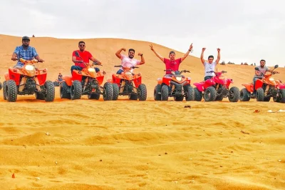 Feel the thrill of riyadh’s red sand dunes with quad biking, camel rides, and a visit to a heritage house. includes pickup, snacks, and small group comfort.