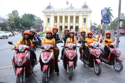Feel hanoi’s pulse on a motorbike tour led by women guides. ride through backstreets, cross long bien bridge, visit train street & enjoy local egg coffee with lunch.
