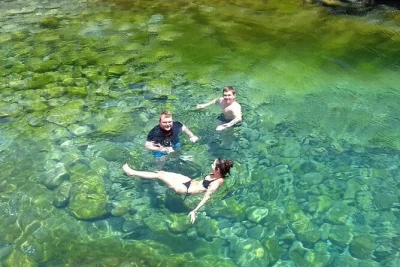 Float in pedra de lume’s salt lake, swim at buracona’s blue eye, and walk with lemon sharks at shark bay. includes hotel pickup and local guide.