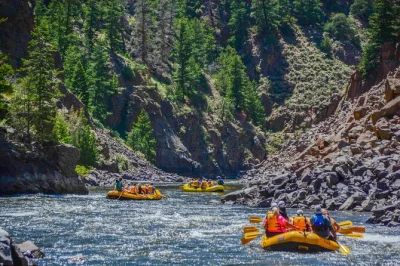 Float the upper colorado river from kremmling, spot ranchland, swim, and enjoy gentle rapids. includes gear, shuttle, and a local guide for a relaxed half-day trip.