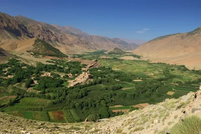 7-day atlas trekking tour from marrakech to aït bouguemez, m’goun summit, oulilimte valley & ouzoud waterfalls. guided hike with mules & local support.