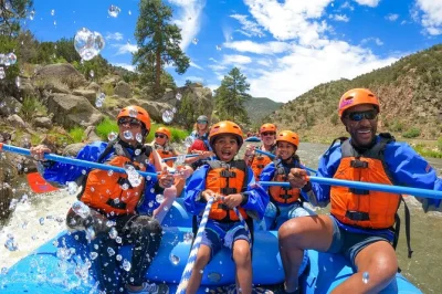 Feel the rush of colorado’s bighorn sheep canyon with a half-day whitewater rafting trip, free wetsuit gear, and a local guide. includes river transport.