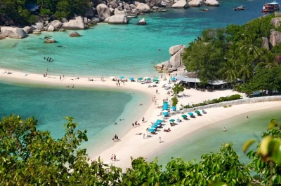 Swim in clear waters, climb the koh nang yuan viewpoint, and share a thai lunch on koh tao. includes hotel pickup, snorkeling gear, and small group comfort.