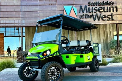 Feel the pulse of old town scottsdale on a 1.5-hour golf cart tour with a local guide, art installations, camelback mountain views, and over 30 unique stops—includes bottled water.