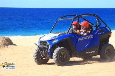 Vivi la sabbia e l’aria dell’oceano di baja con un tour utv a migriño da los cabos, con pickup in hotel, sentieri nel deserto, viste sulla spiaggia e una degustazione di tequila finale.